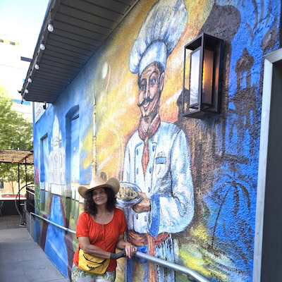 Custom commercial restaurant mural designed to create an immersive dining atmosphere.